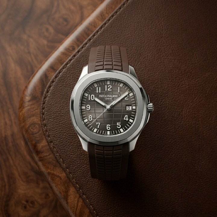 Patek Philippe Mens Watch Luxury Design With Comfortable Silicone Strap Water Resistant Date Feature |