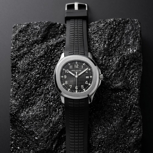 Patek Philippe Mens Watch Luxury Design With Comfortable Silicone Strap Water Resistant Date Feature |