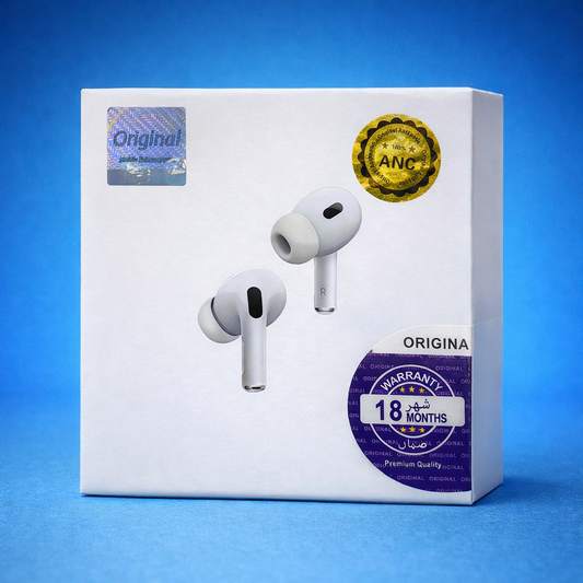 ANC Wireless Earbuds with Active Noise Cancellation & Charging Case – White