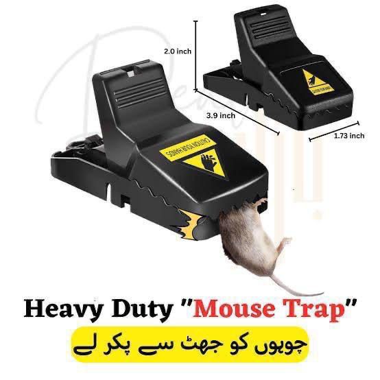Heavy Duty Mouse Trap – High-Sensitivity Quick Catch Reusable Rat Traps for Home and Indoor Use